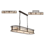 Regent Malmedy 140cm Oval Flush, Semi Flush or Pendant Ceiling Light - Satin Black