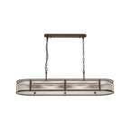Regent Malmedy 140cm Oval Flush, Semi Flush or Pendant Ceiling Light - Bronze