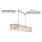 Regent Malmedy 140cm Oval Flush, Semi Flush or Pendant Ceiling Light - Polished Chrome