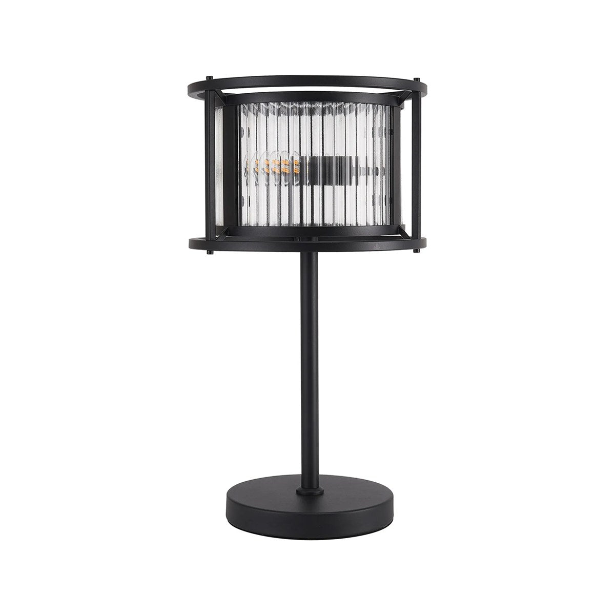 Regent Malmedy 2 Light Table Lamp - Satin Black