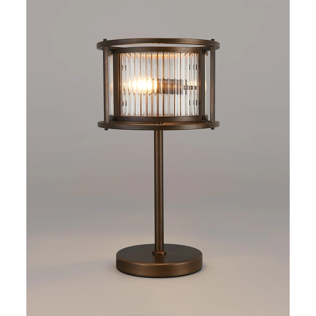 Regent Malmedy 2 Light Table Lamp - Bronze