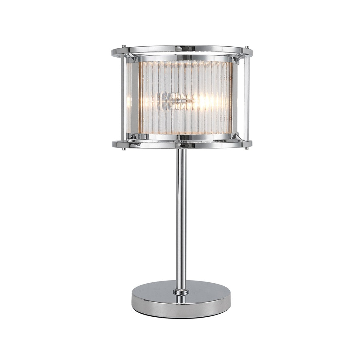 Regent Malmedy 2 Light Table Lamp - Polished Chrome
