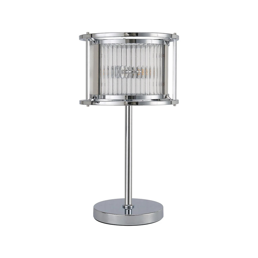 Regent Malmedy 2 Light Table Lamp - Polished Chrome