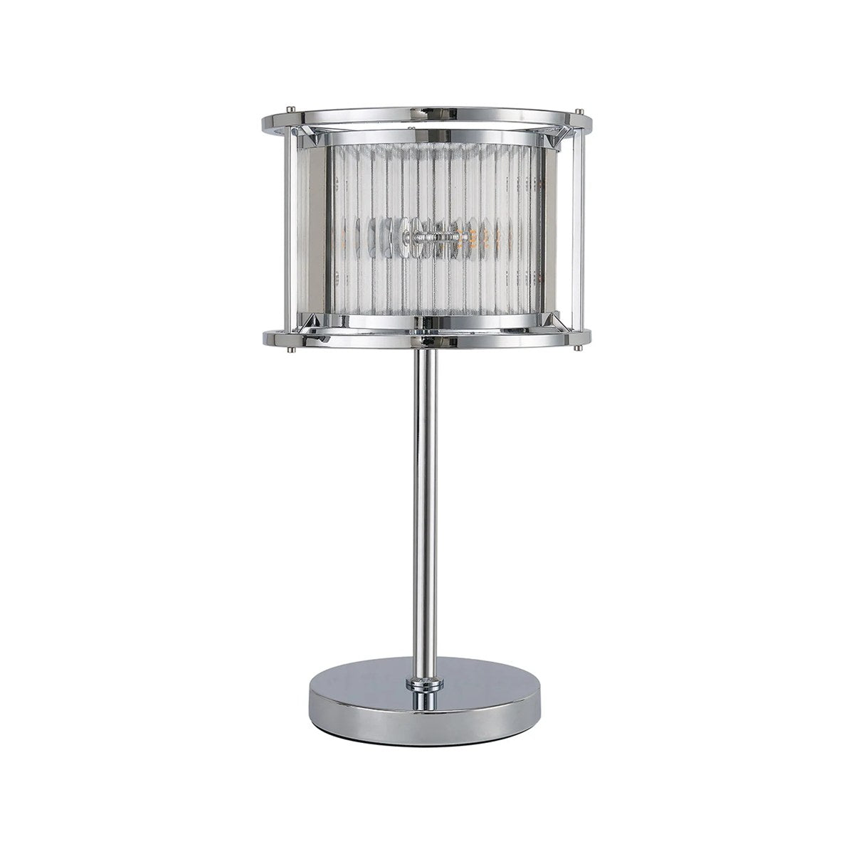 Regent Malmedy 2 Light Table Lamp - Polished Chrome