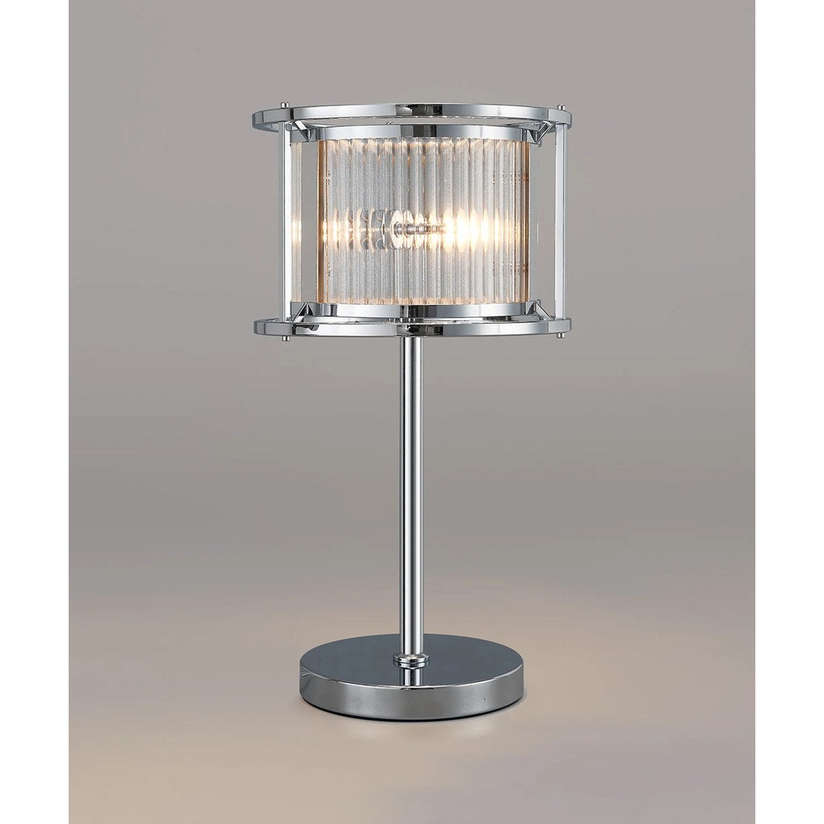 Regent Malmedy 2 Light Table Lamp - Polished Chrome