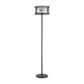 Regent Malmedy 3 Light Floor Lamp - Satin Black