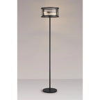 Regent Malmedy 3 Light Floor Lamp - Satin Black
