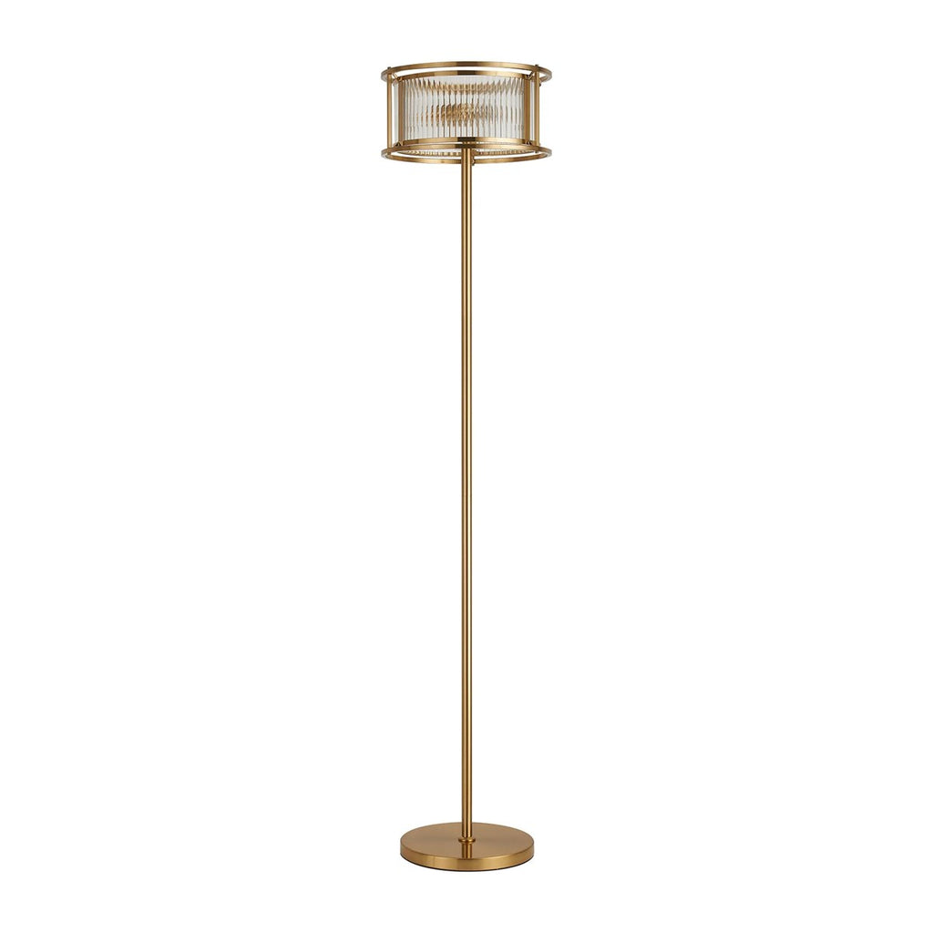 Regent Malmedy 3 Light Floor Lamp - Brass