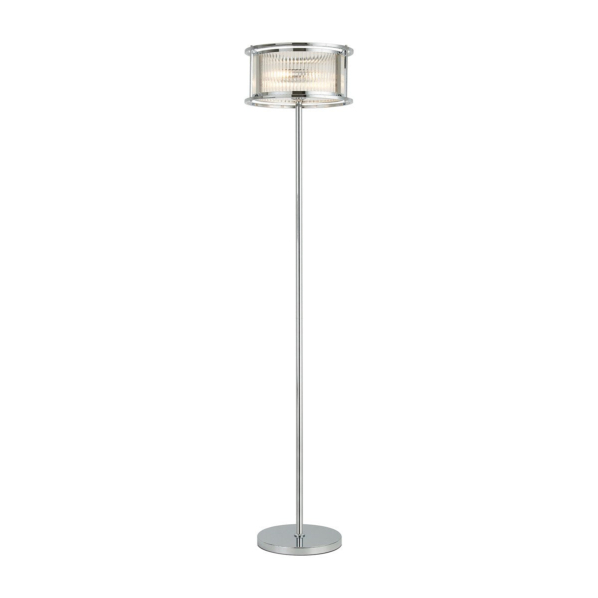 Regent Malmedy 3 Light Floor Lamp - Polished Chrome