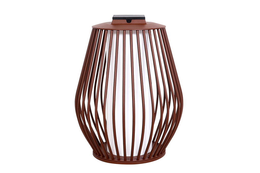 Mandalay 500lm Solar & Rechargeable Lantern 55 cm - Corten Aluminium