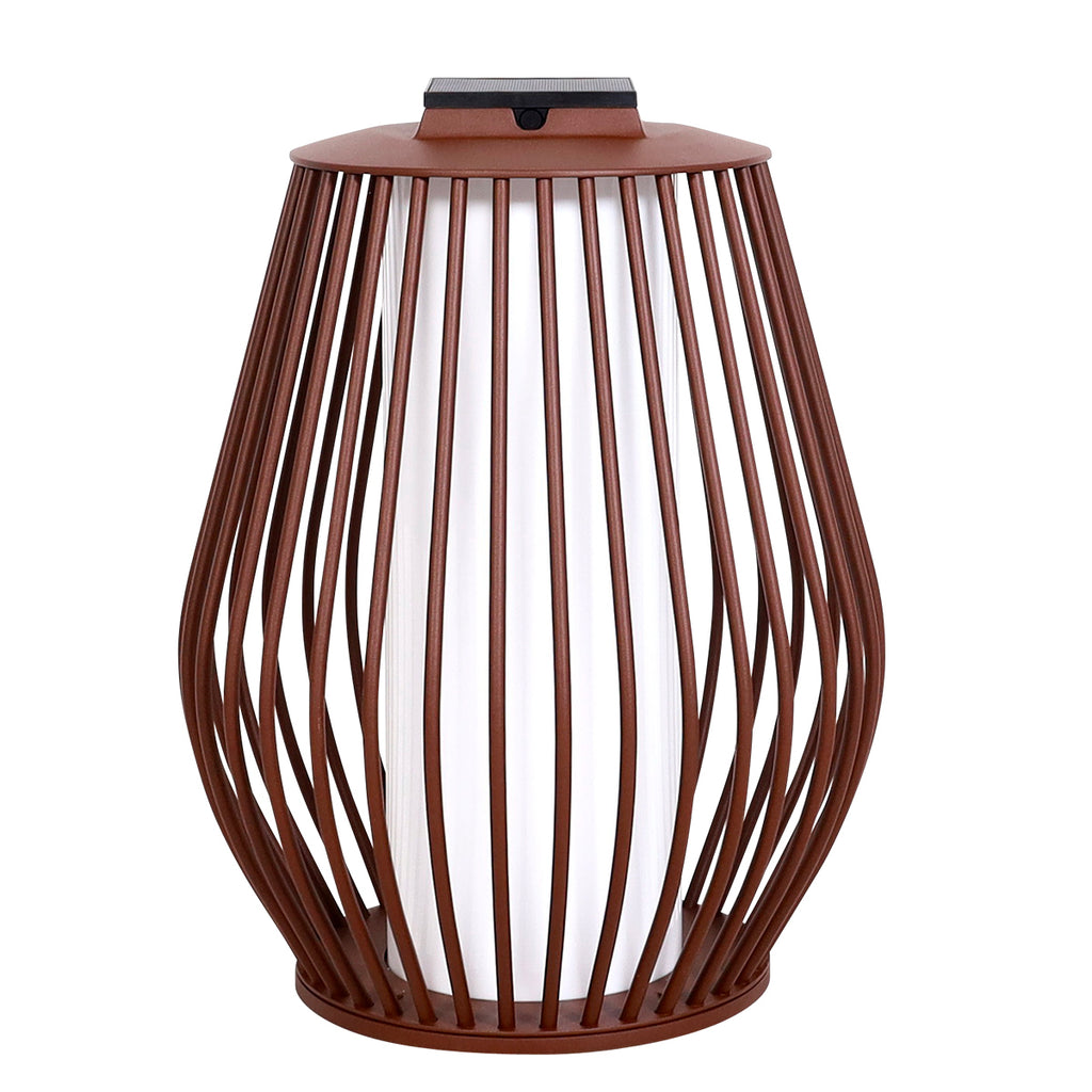 Mandalay 500lm Solar & Rechargeable Lantern 55 cm - Corten Aluminium