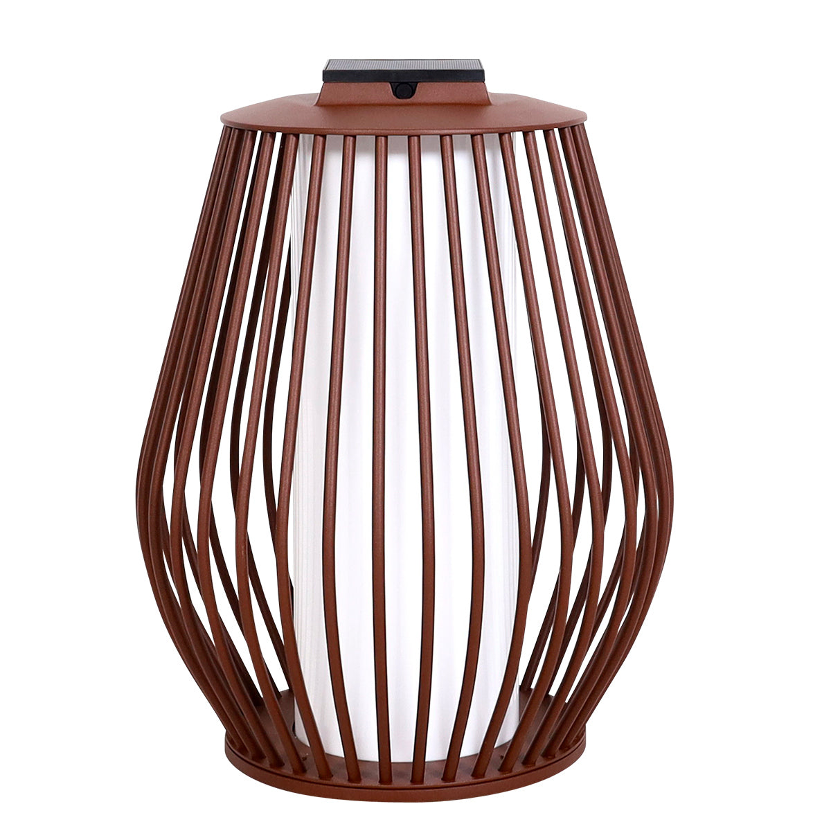 Mandalay 500lm Solar & Rechargeable Lantern 55 cm - Corten Aluminium