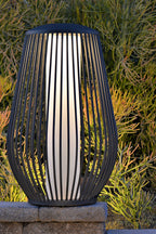 Mandalay 500lm Solar & Rechargeable Lantern 85 cm - Space Grey Aluminium