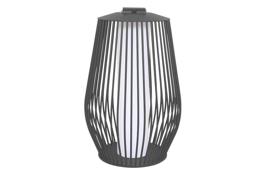 Mandalay 500lm Solar & Rechargeable Lantern 85 cm - Space Grey Aluminium