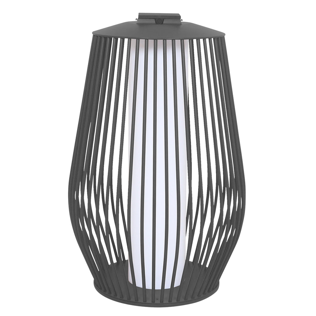 Mandalay 500lm Solar & Rechargeable Lantern 85 cm - Space Grey Aluminium