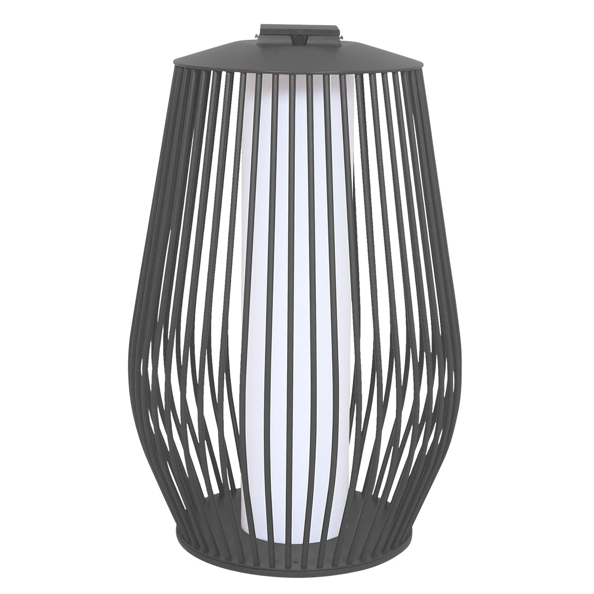 Mandalay 500lm Solar & Rechargeable Lantern 85 cm - Space Grey Aluminium