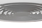 Mantra Alisio XL Silver Ceiling Fan 95W LED Light Dimmable Remote Controlled