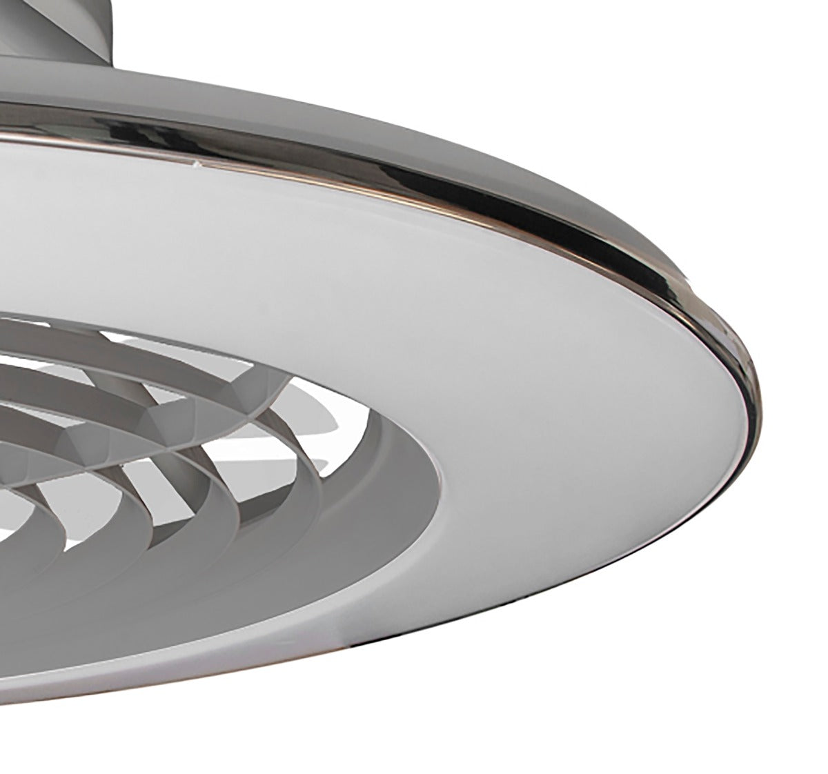 Mantra Alisio XL Silver Ceiling Fan 95W LED Light Dimmable Remote Controlled