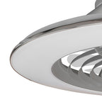 Mantra Alisio XL Silver Ceiling Fan 95W LED Light Dimmable Remote Controlled