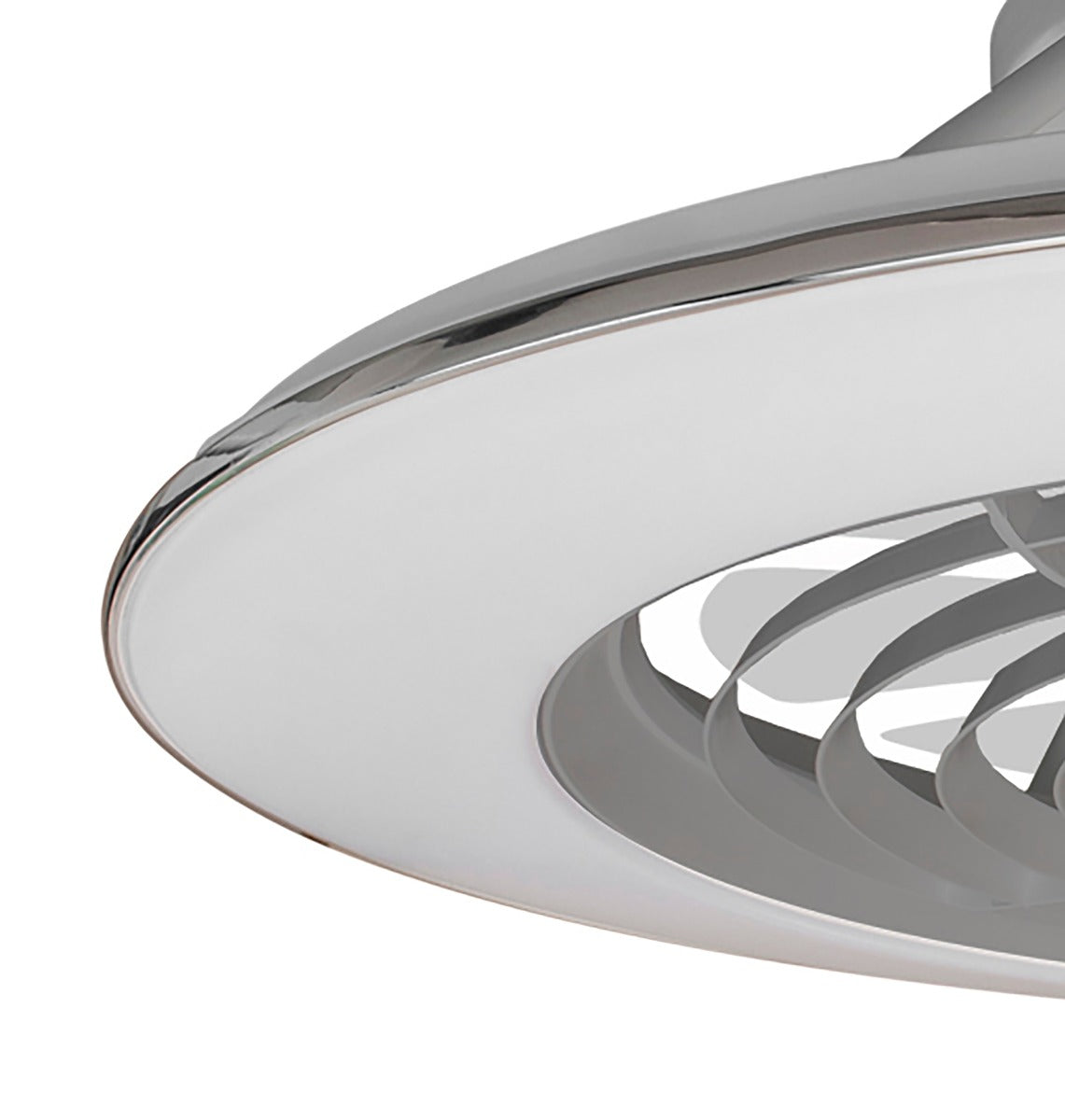 Mantra Alisio XL Silver Ceiling Fan 95W LED Light Dimmable Remote Controlled