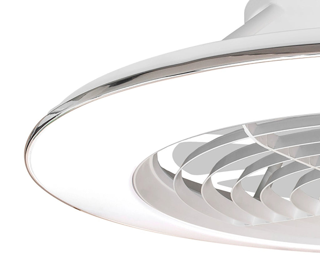 Mantra Alisio XL White Ceiling Fan 95W LED Light Dimmable Remote Controlled