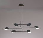 Mantra Capuccina 6 Light Linear Pendant Black