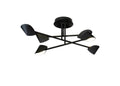 Mantra Capuccina 6 Light Semi Flush Fitting Black