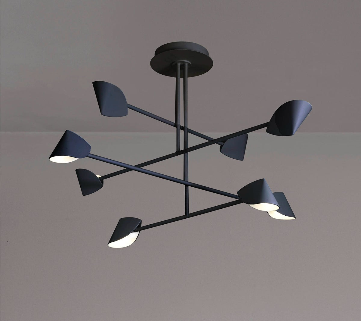 Mantra Capuccina 8 Light Fixed Pendant Black