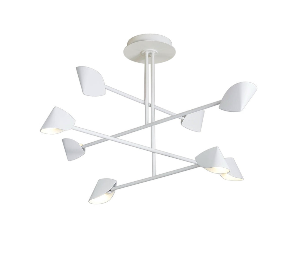 Mantra Capuccina 8 Light Fixed Pendant White