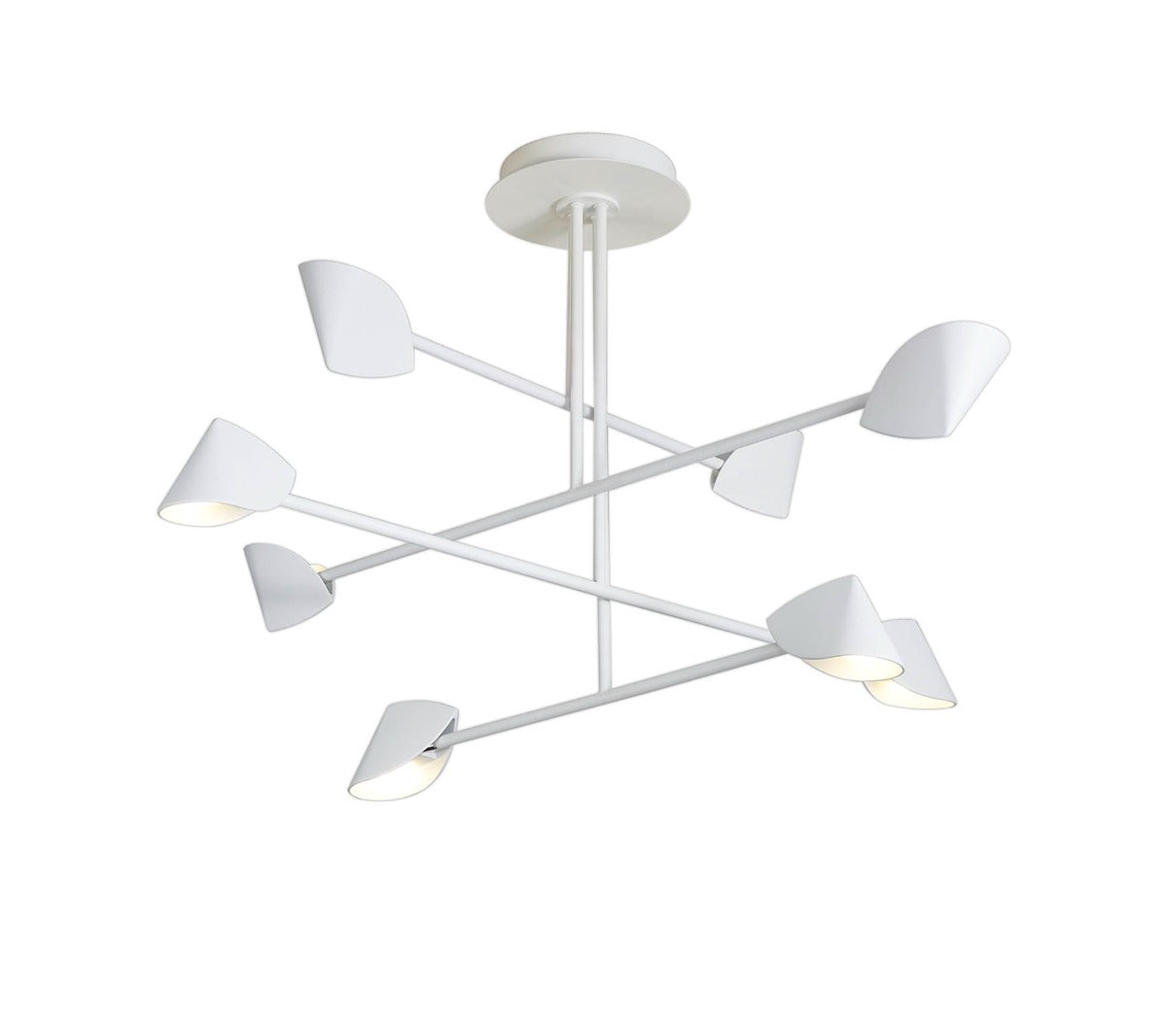 Mantra Capuccina 8 Light Fixed Pendant White