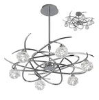 Mantra Maremagnum Telescopic Semi Flush Convertible 6 Light G9 Polished Chrome