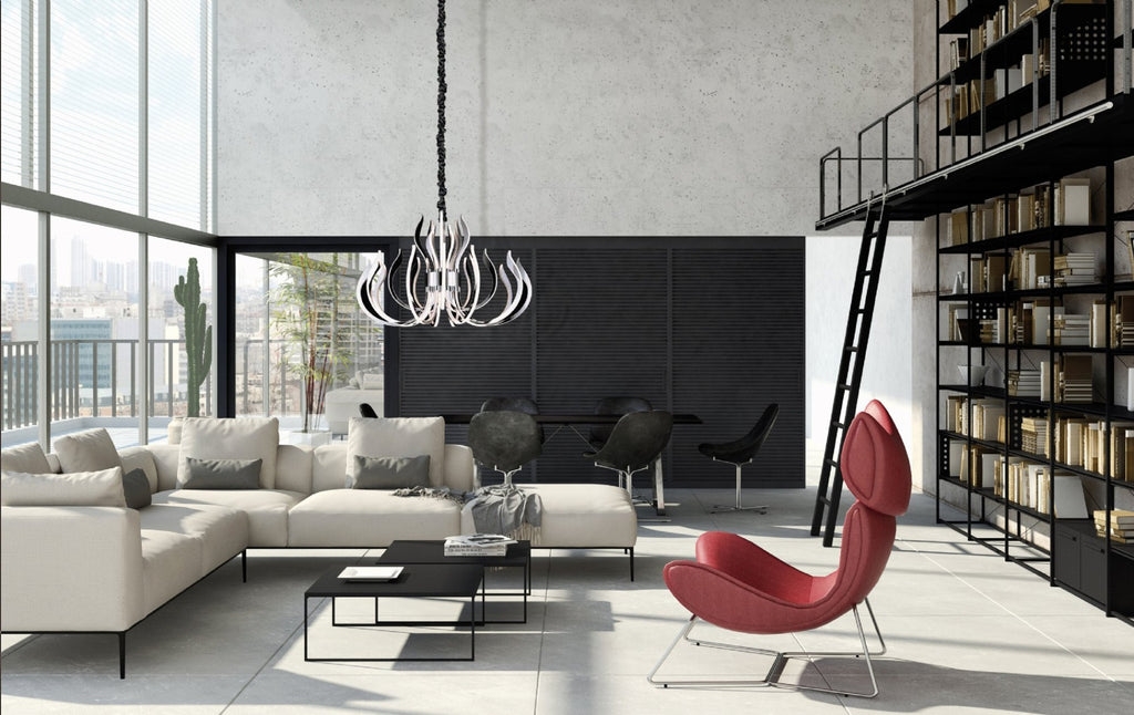 Mantra Versailles LED Polished Chrome Pendant