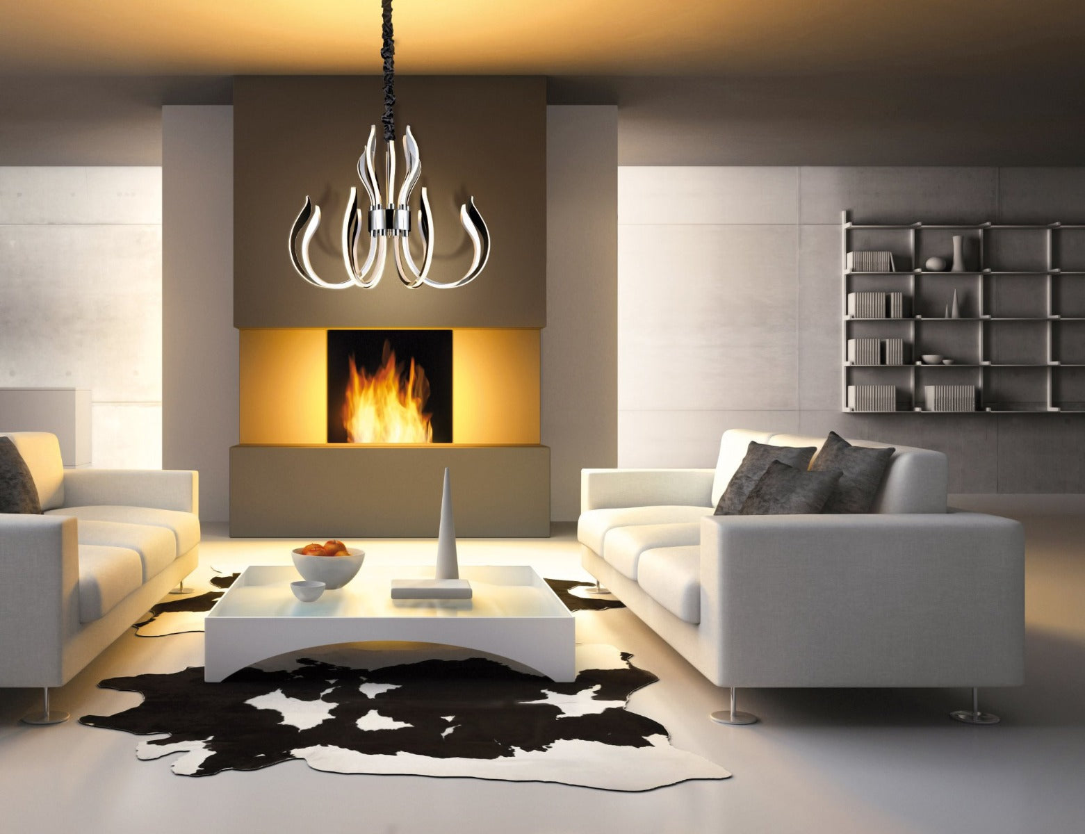 Mantra Versailles LED Polished Chrome Pendant