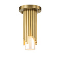 Elstead Marvele Mini Pendant Aged Brass with Opal Glass Shade