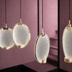 Masiero Horo 5 Light LED Hanging Glass Ceiling Pendant HORO-S5-TR