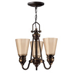 Hinkley Mayflower 3 Light Chandelier in Antique Bronze