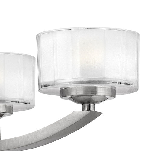 Hinkley Meridian Semi Flush Ceiling Light in Brushed Nickel