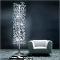 Metal Lux Astro 10 Light Floor Lamp with Clear Spiral Glass