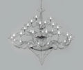 Metal Lux Dedalo Large 28 Light Chandelier in Polished Chrome