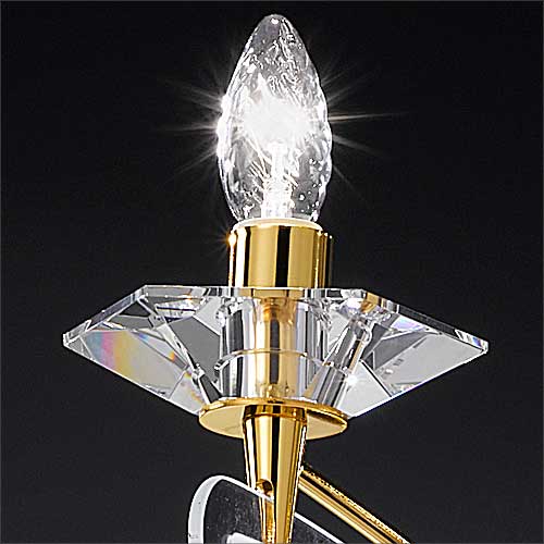 Metal Lux Icaro 6 Light Ceiling Light in Polished Chrome
