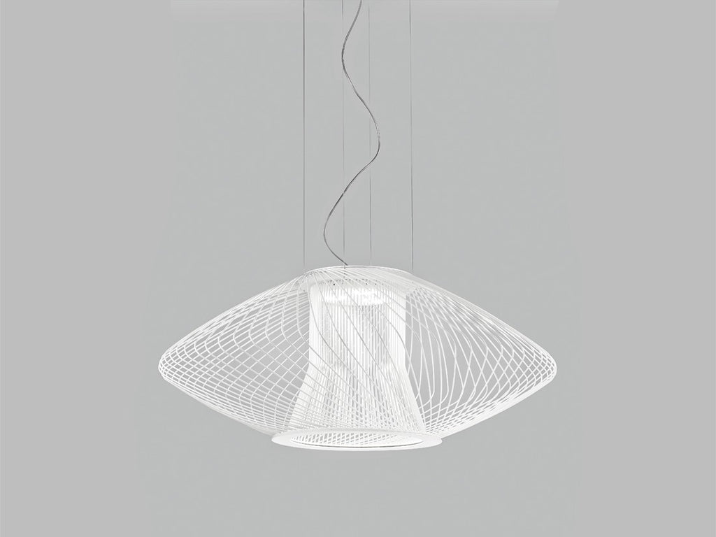 Metal Lux Impossible Large Pendant Light in Matt White