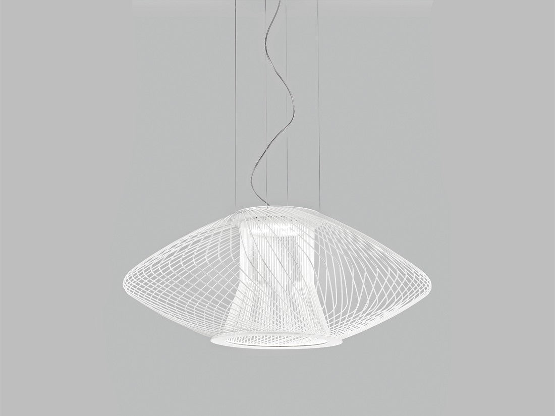 Metal Lux Impossible Large Pendant Light in Matt White