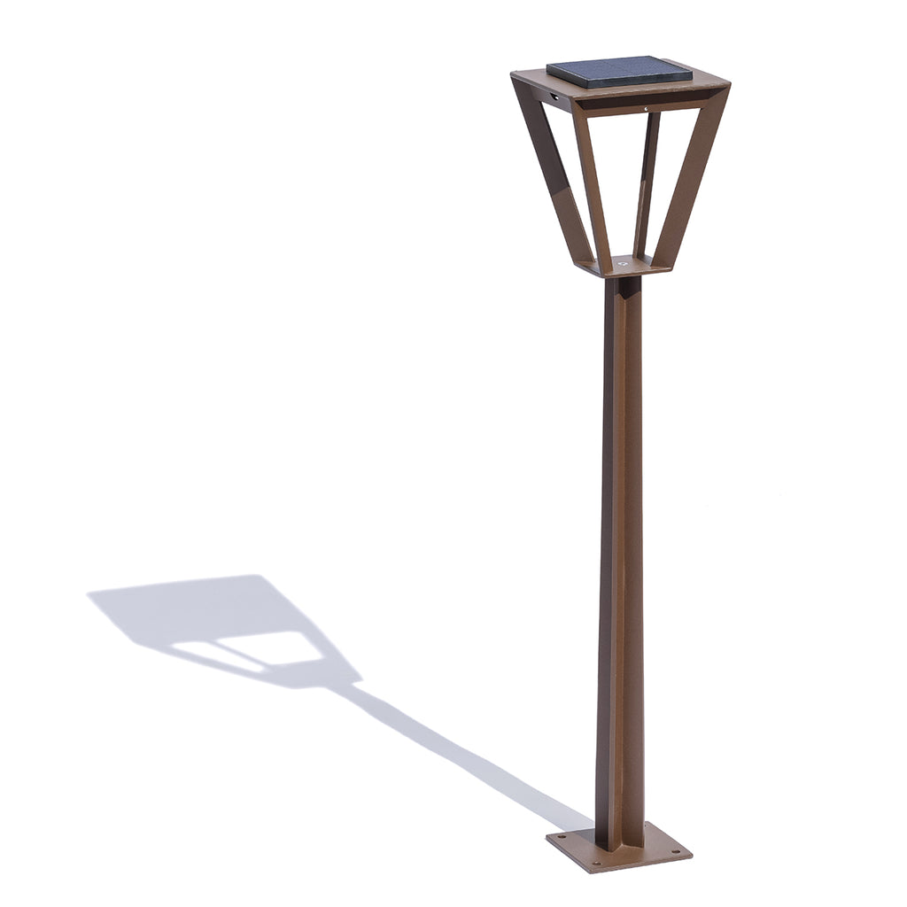 Metro 500lm Max Solar Pathway Light 90 cm - Corten Aluminium