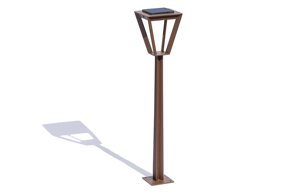 Metro 500lm Max Solar Pathway Light 90 cm - Corten Aluminium