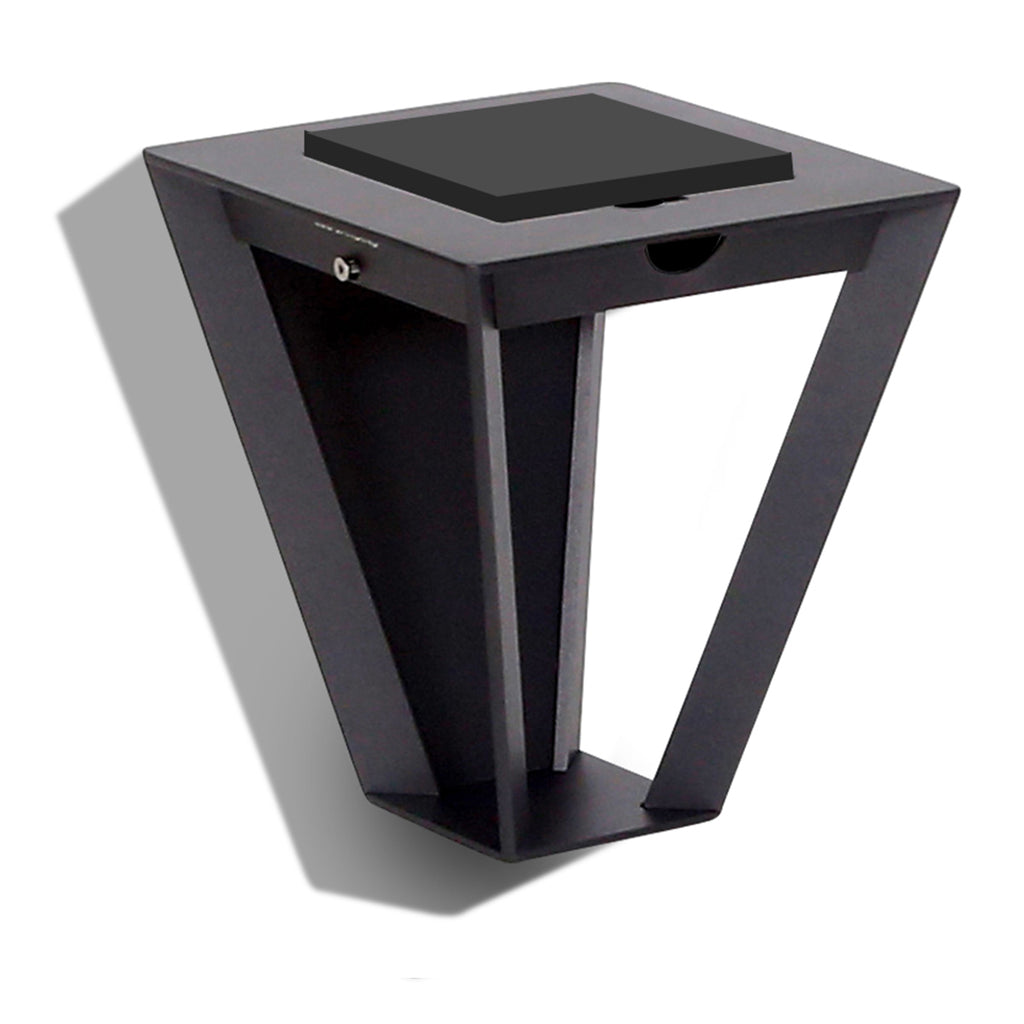 Metro 500lm Max Solar Wall Light - Space Grey Aluminium
