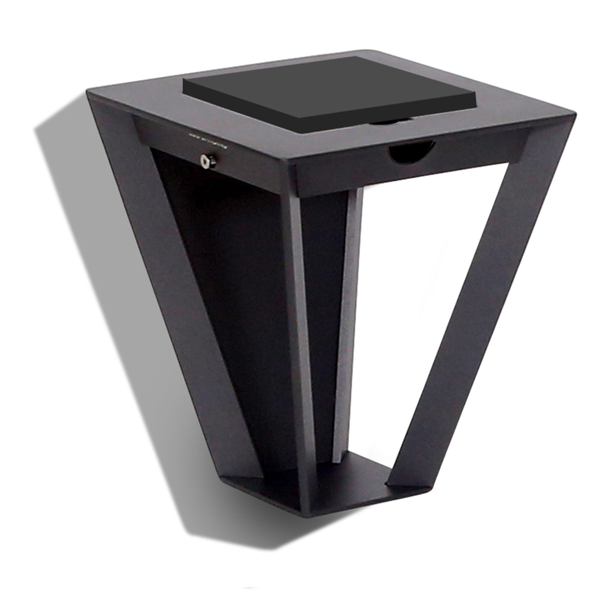Metro 500lm Max Solar Wall Light - Space Grey Aluminium