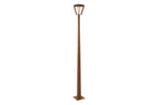 Metro 500lm Solar & Rechargeable Lamppost 200 cm - Corten Aluminium
