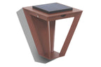 Metro 500lm Solar & Rechargeable Wall Light - Corten Aluminium with Motion Sensor