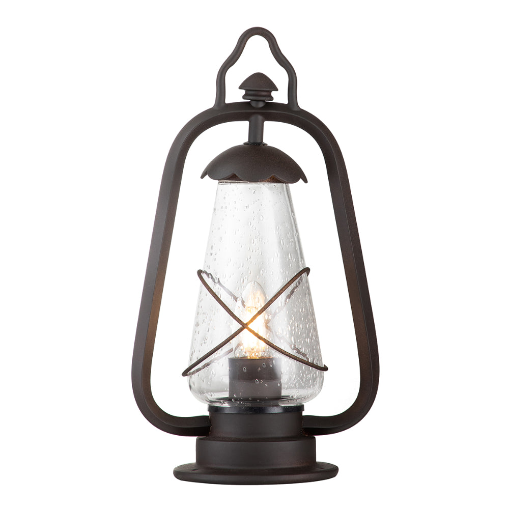 Elstead Miners Pedestal Lantern in Old Bronze