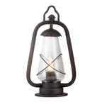 Elstead Miners Pedestal Lantern in Old Bronze